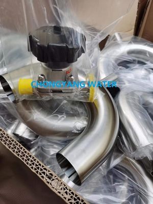 Distribution et stockage pneumatiques de traitement de l'eau de Vlave de papillon de valve à diaphragme SS316L
