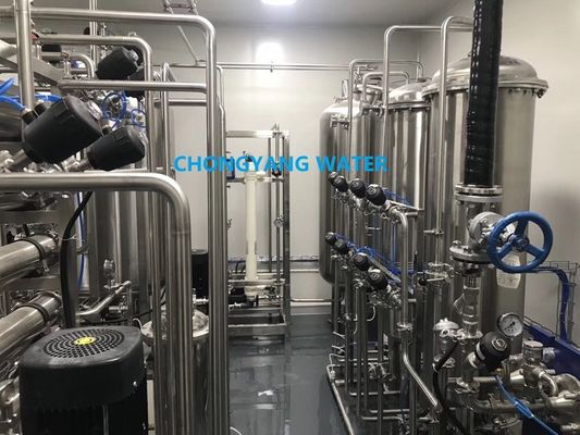 Acier inoxydable 304 de circuit de refroidissement d'EDI WFI Pharma 316 système de traitement de l'eau dans l'industrie pharmaceutique