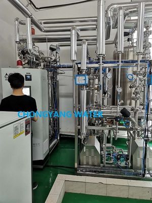 Pur stérilisez le processus pharmaceutique de traitement de l'eau de RO de double de circuit de refroidissement de Pharma