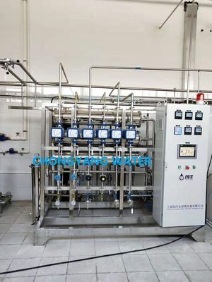 CEDI a déminéralisé le système de filtre à eau de Ro d'usine de traitement de l'eau dans l'industrie pharmaceutique