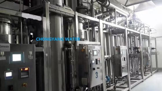 Installation de distillation pharmaceutique à plusieurs colonnes équipement de distillation à l'eau WFI