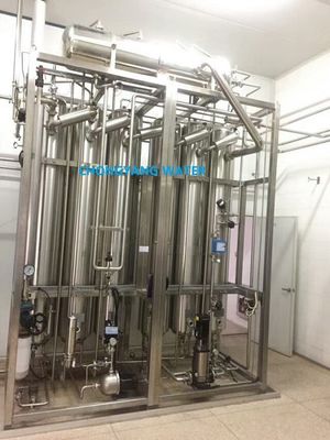 Installation de distillation à plusieurs colonnes Machine commerciale à eau distillée Vaporisation partielle