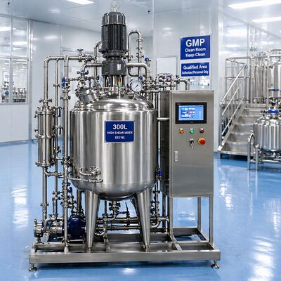 Système de préparation de solutions biopharmaceutiques 1000L avec cuve SS316L (Norme GMP, Commande à écran tactile)