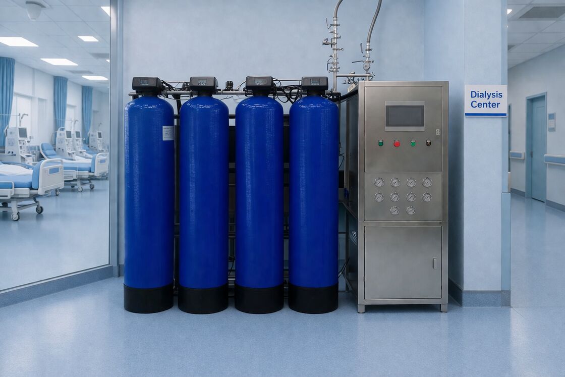 Technologie médicale de filtration de l'eau de systèmes de purification d'eau de RO EDI pour 100LPH médical