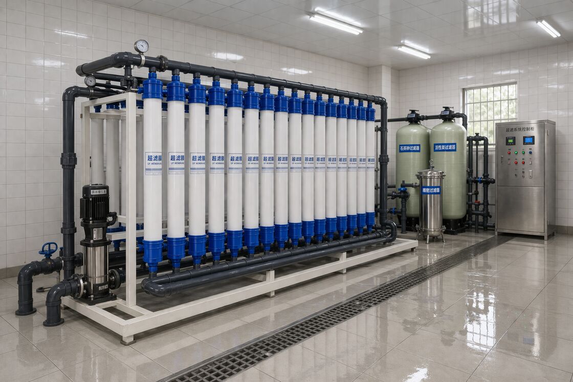 Équipement d'ultrafiltration UPVC Ultrafiltration du traitement de l'eau dans le lait